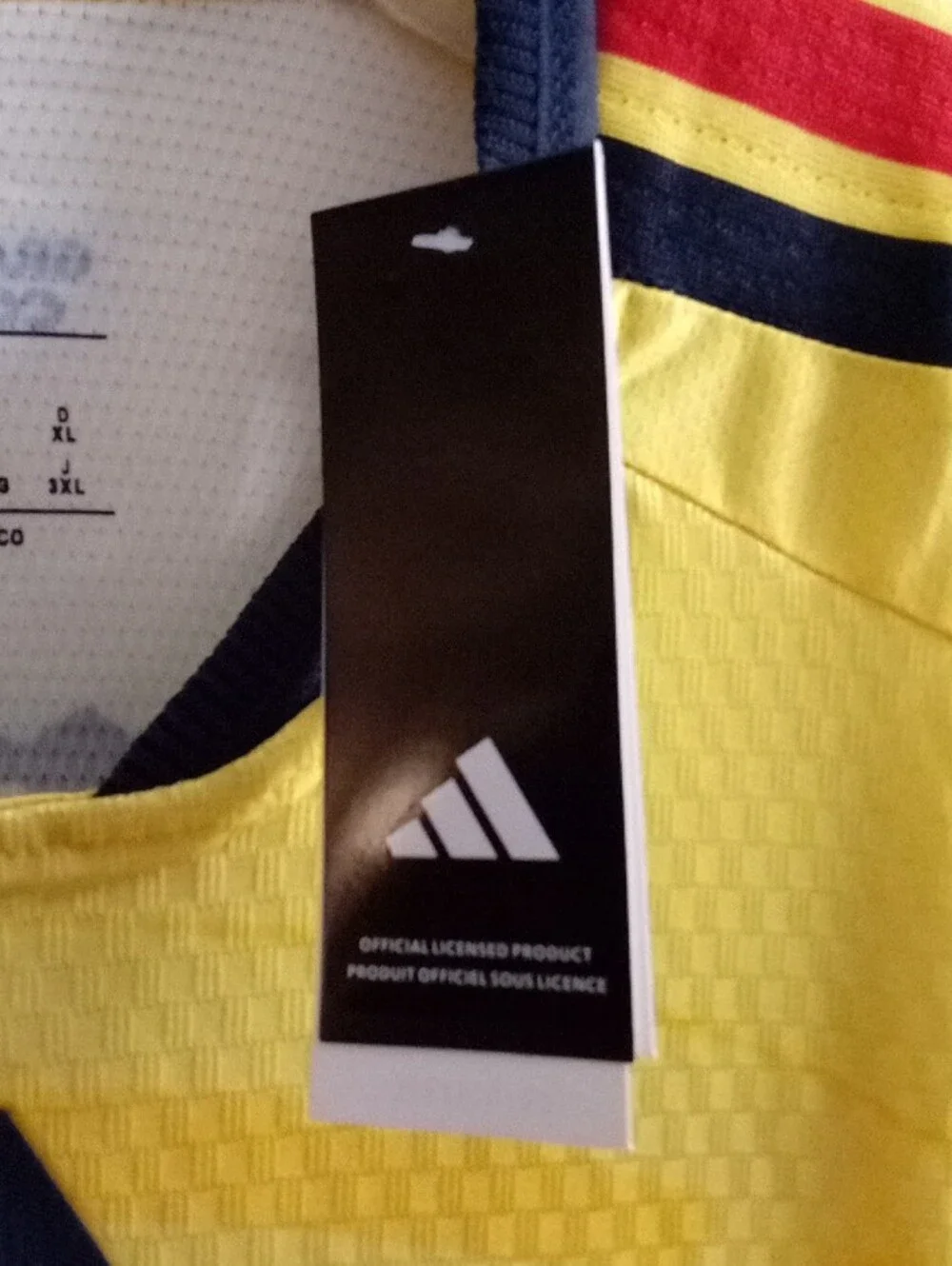 adidas Yellow Club América Kids Soccer Jersey with Red & Black Trim